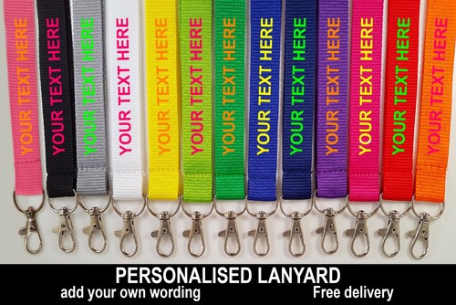 Fluorescent printed lanyard - fluorescent,