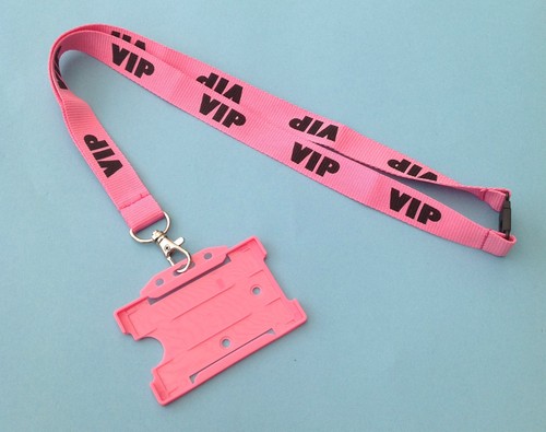 Pink vip lanyard - vip,