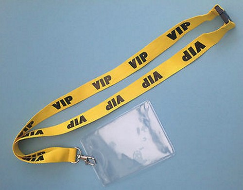 Ten vip yellow lanyard fancy - ten,